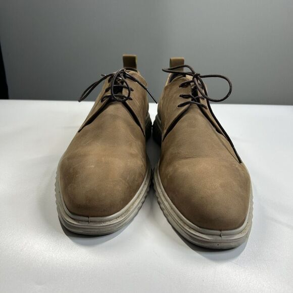 Ecco Brown Nubuck Derby Shoes main image 7